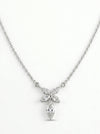 1.16 Marquise Cut Lab Grown Diamond Pendant in White Gold