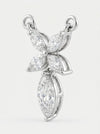 1.16 Marquise Cut Lab Grown Diamond Pendant in White Gold