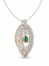 Elegance Of Our Lab Created Fancy Shaped Solitaire Diamond Pendant