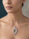 Elegance Of Our Lab Created Fancy Shaped Solitaire Diamond Pendant