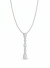 Graceful Cascade Lab Grown Diamond Pendant Set