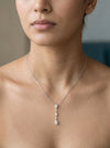 Graceful Cascade Lab Grown Diamond Pendant Set