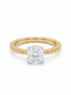 1.0 CT Round Brilliant Cut Lab Grown Diamond Rings - 18kt Gold