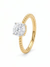 1.0 CT Round Brilliant Cut Lab Grown Diamond Rings - 18kt Gold