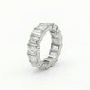30 pointer Emerald shape lab Diamond Eternity band - 18kt Gold