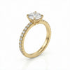 Dazzling CVD Solitaire Engagement Ring - 18 Yellow Gold