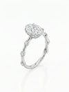Oval Shape Solitaire Lab Grown Diamond Ring - 18kt Gold