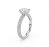 Gorgeous Solitaire Engagement Ring With Lab Grown Diamond - 18 kt White Gold