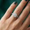 Halo Solitaire Lab Grown Diamond Engagement Ring - 18kt Gold