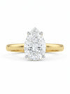 Pear Shape Lab Diamond Ring - 18kt Gold