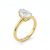Pear Shape Lab Diamond Ring - 18kt Gold