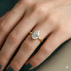 Pear Shape Lab Diamond Ring - 18kt Gold