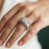 Princess Crown Lab grown Diamond Ring - 18kt Gold