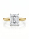 Serenity Solitaire Radiant Cut Lab Grown Diamond Ring - 18kt Gold