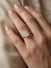 Serenity Solitaire Radiant Cut Lab Grown Diamond Ring - 18kt Gold