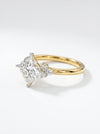 Solitaire Princess Cut Lab Grown Diamond Ring- 18k White Gold
