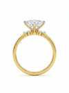 Solitaire Princess Cut Lab Grown Diamond Ring- 18k White Gold