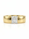 0.70 CT Emerald Cut Lab Grown Men's Diamond Ring