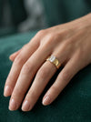 0.70 CT Emerald Cut Lab Grown Men's Diamond Ring