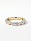 0.80 Half Eternity Men's and women Lab Grown Diamond Engagement Ring