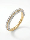 0.80 Half Eternity Men's and women Lab Grown Diamond Engagement Ring
