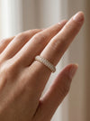 0.80 Half Eternity Men's and women Lab Grown Diamond Engagement Ring