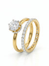 Brilliant Round Shape Lab Grown Diamond Bridal Ring