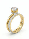 Brilliant Round Shape Lab Grown Diamond Bridal Ring