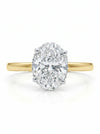 Oval Cut Lab Grown Diamond Solitaire Engagement Ring
