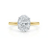 Oval Cut Lab Grown Diamond Solitaire Engagement Ring