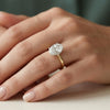 Oval Cut Lab Grown Diamond Solitaire Engagement Ring