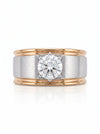 Men's Engagement Ring With Lab Grown Diamond