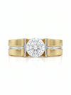 1.0 CT Round Brilliant Shape Lab Grown Solitaire Men Engagement Ring
