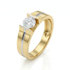 1.0 CT Round Brilliant Shape Lab Grown Solitaire Men Engagement Ring
