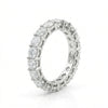 20 pointer Round Cut Lab Grown Diamond Eternity Band - 18k White Gold