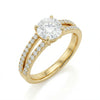 Round Brilliant Cut Lab Grown Diamond Wedding Ring