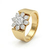 2.2 CT Round Brilliant Cut lab Grow Cluster Womens Engagement Ring