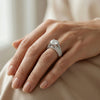 Invisible Setting Lab Grown Diamond Engagement Ring