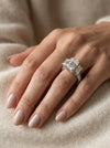 Three Stone Ring Lab Grown Diamond Engagement Stunning Ring