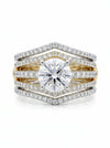 Round Shape Lab Grown Diamond Bridal Ring Set