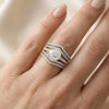 Round Shape Lab Grown Diamond Bridal Ring Set