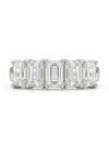 Emerald Shape Lab Grown Diamond Half Eternity Band