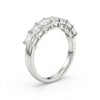 Emerald Shape Lab Grown Diamond Half Eternity Band
