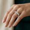Emerald Shape Lab Grown Diamond Half Eternity Band