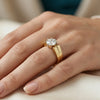 1.5 CT Round Brilliant Cut Lab Grown Diamond Solitaire Men's Ring