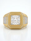 Round Brilliant Shape Lab Grown Men's Diamond Ring