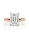 1.0 Carat Emerald Cut Lab Grown Diamond Solitaire Ring
