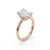 1.0 Carat Emerald Cut Lab Grown Diamond Solitaire Ring