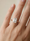 1.0 Carat Emerald Cut Lab Grown Diamond Solitaire Ring