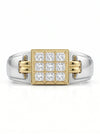 Colorless Round Brilliant Cut Lab Grown Diamond Men's Solitaire Ring